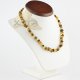 Raw Baltic amber necklace for adults